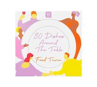 Talking tables 80 Dishes Food Trivia Game - Card Game For Couples, Families, Friends and Foodies - 80 Cards