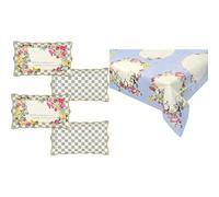 Talking Tables Alice in Wonderland Platter Set & Alice Paper Table Cover Bundle