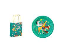 Talking Tables Animal Party Treat Bags & Zoo Animal Plates Bundle