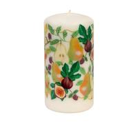Talking Tables Autumn Pear Pillar Candle 15cm Christmas Decoration | Christmas Gift and Decoration with pear, fig and berry design and an up to 50-hour burn time