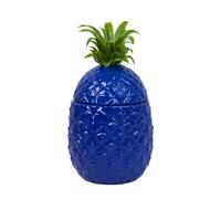 Talking Tables Blue Pineapple Ice Bucket with Lid-Premium Drinks Trolley Accessories for Bar Retro Stainless Steel Wine Bottle Cooler, Classy Party Decoration for Table, BLUEBUCKET