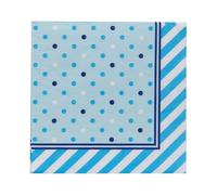 Talking Tables Blue Spotty Napkins Serviettes - Disposable Tableware Perfect for Picnics, BBQs, and Summer Garden Parties-Festive Outdoor Gatherings 20 Pack