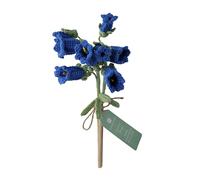 Talking Tables Bluebell Crochet Sprig or Summer Decorative Cotton Flowers Handmade Crocheted Floral Stems for Table, Home Styling Gift Seasonal Displays Soft Yarn Finish Reusable 18cm