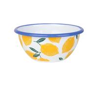 Talking Tables Bon Appetit Handmade 12cm Lemon Small Enamel Bowl, Shatterproof & Dishwasher Safe, Reusable Dinnerware for Indoor & Outdoor Dining, Snacks, Desserts, BBQs & Picnics