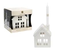 Talking Tables Ceramic Advent House Christmas Decoration 10.5cm