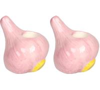 Talking Tables Ceramic Candlestick Holder, Candle Stand For Indoor or Outdoor, Garlic Shaped Table Decorations, Centrepiece, Spring Home Décor, Dinner Party, Birthday, Wedding, Mother`s Day, Gifts
