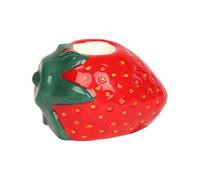 Talking Tables Ceramic Candlestick Holder, Candle Stand For Indoor, Outdoor, Strawberry Shaped Table Decorations, Centrepiece, Spring Home Décor, Dinner Party, Birthday, Wedding, Mother`s Day, Gifts