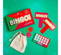 Talking Tables Christmas Bingo Game | Fun Xmas Version for Family Fun, Tabletop Games For Kids, Adults, Office Party, Stocking Filler, Gifts for Him or Her,Red,CCROWD-BINGO