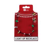 Talking Tables Christmas Entertainment Light Up Necklace for Christmas Party,Multi,22cm