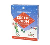 Talking Tables Christmas Escape Room Game for Kids Pea Edition, 45-Minutes Christmas Puzzle Challenge for Kids Activity, Stocking Filler, 10 Festive Clues, Family Party Game for 2-6 Players, Ages 8+