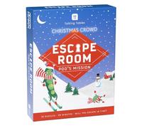 Talking Tables Christmas Escape Room Game for Kids Pea Edition, 45-Minutes Christmas Puzzle Challenge for Kids Activity, Stocking Filler, 10 Festive Clues, Family Party Game for 2-6 Players, Ages 8+