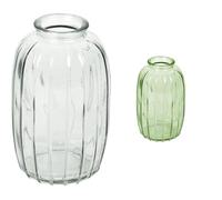 Talking Tables Clear Glass Bud Vase for flowers, s & Talking Tables Green Glass Bud Vase for flowers, s Table Decor Bundle