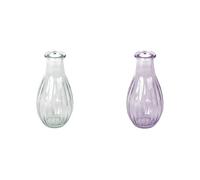 Talking Tables Clear Glass Bud Vase for flowers, s & Talking Tables Lilac Glass Bud Vase for flowers, s Table Decor Bundle