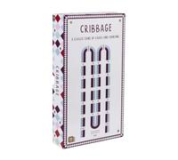 Talking Tables Cribbage Board Game - Folding Wooden Cribbage Set with Peg Storage - Classic Card Game for Adults, Family Games Night & Travel