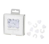 Talking Tables Eat Drink and Be Married, Paper Confetti Scatter Confetti Party Decoration for Wedding, Horseshoe, Hearts, Bells, Biodegradable, White (Box 8 x 8 x 2.5cm)