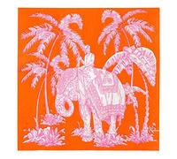 Talking Tables Elephant Napkins | Orange Paper Serviettes for Decoupage Moroccan Themed Party Decorations 20 Pack, Spice NPKINS,33cm x 33cm