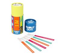 Talking Tables Family Fun Pet Shout Out Travel Games-160 Age 5+ Sticks Plastic-Free, For Boys or Girls| Product and Packaging has been designed to last | 2+ Players, Ages 3+