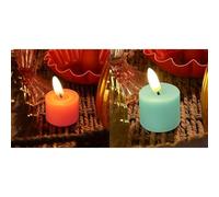 Talking Tables Flameless Orange LED Tealight & Flameless Sage Green LED Tealight Bundle