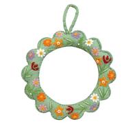 Talking Tables Floral Felt Wreath Sustainable Spring Door Decoration for Easter Celebrations Home Styling Seasonal Displays Indoor Wall Use 22cm