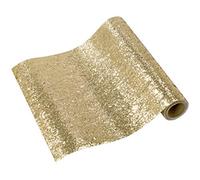 Talking Tables Gold Table Runner with Glitter effect- 1.8m Chic and Stylish Table Party Decorations for Weddings, Birthday, Christmas, Hen Party Celebrations
