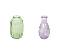 Talking Tables Green Glass Bud Vase for flowers, s & Talking Tables Lilac Glass Bud Vase for flowers, s Table Decor Bundle