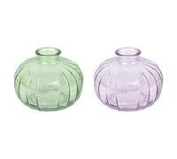 Talking Tables Green Glass Bud Vase for flowers, s & Talking Tables Lilac Glass Bud Vase for flowers, s Table Decor Bundle