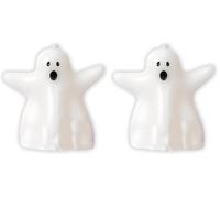 Talking Tables Halloween Ghost Candle, Halloween Decoration Party, Home Décor, Dinner, Cupcake, Cake Topper, White (Pack of 2)