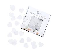 Talking Tables Heart Shaped White Biodegradable Confetti for Wedding, Valentines, Mother's Day, Hen Do | Eco-Friendly Paper Table Scatter, Multi-Colour, 2.5 x 9 x 8.5 cm