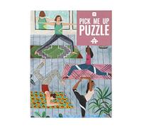Talking Tables Jigsaw Poster | Illustrated Design, Birthday Present, for Her, Stretching, Exercise, Wellness, Wall Art, 500 Pieces Yoga Puzzle