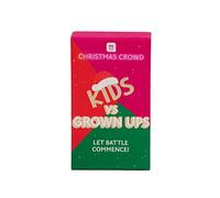 Talking Tables Kids vs Adult Christmas Game for Families | Xmas Quiz Questions, Fun Table Games, Stocking Filler, Xmas Eve Box Filler, Gifts for Children,Red,CCROWD-KVGU