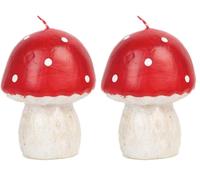 Talking Tables Large Mushroom Shaped Candle for Christmas Table - 9.5cm | Red Toadstool Forest Party Decorations, Autumn Home Décor, Alice in Wonderland Tea, Garden Fairy Theme, Forest-CNDL-MUSH-L