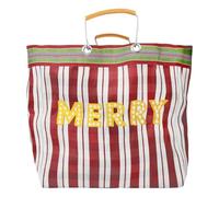 Talking Tables Large Tote Bag with Marry Design Reusable Strong Women's Handbag for Grocery Shopping Gym Travel Beach Work School Eco-Friendly 100% Recycled Plastic 46.5 x 39cm