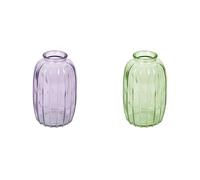 Talking Tables Lilac Glass Bud Vase for flowers, s & Talking Tables Green Glass Bud Vase for flowers, s Table Decor Bundle
