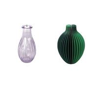 Talking Tables Lilac Glass Bud Vase for flowers, s & Talking Tables Grüne Wabenpapier-Vase mit Glasfläs Table Decor Bundle