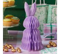 Talking Tables Lilac Pastel Honeycomb Easter Bunny Table Decorations Centrepiece Rabbit Figure-for Spring Décor, Kids Birthday, Mad Hatter Tea Party, Alice in Wonderland Theme, 25cm