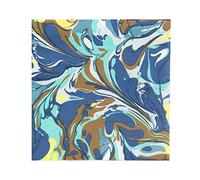 Talking Tables Marble Print Blue Napkins-20 Pack Recyclable, Eco Friendly Paper Serviettes for Birthday, Christmas, New Year's, Winter, Decoupage, Unisex, MARBLENAPKINS