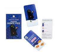 Talking Tables Mince Spies Christmas Game for Kids Xmas Activity Stocking Filler Festive Season Spy Coaster Game, 18 Pie-Shaped Missions for Dinner Party Fun, 3+ Players, Ages 14+