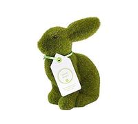 Talking Tables Mix and Match Great Easter Egg Hunt Furry Flocked Bunny Rabbit Easter Decoration for Birthday, Kids, Children, 1st Birthday, Tea Party, Easter and Party Celebrations, Green