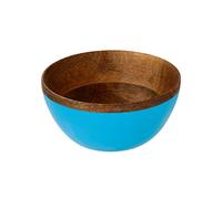 Talking Tables Natural Mango Wood Hand Painted Must Have For A Sunny Gathering - Inspired By India Blue 15cm, Spice Bowl BLE