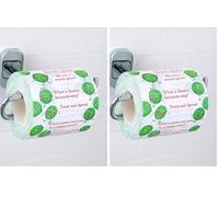 Talking Tables Novelty Christmas Toilet Roll 2 Ply 300 Sheets Sprout Funny Toilet Roll Decorations Jokes Illustration Eco Friendly Joke Gift for Dad Stocking Filler Secret Santa (Pack of 2)