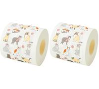 Talking Tables Novelty Christmas Toilet Roll Featuring Cats - Festive Loo Bathroom Accessory and Christmas Decorations, Great Secret Santa Gift for Cat Lovers 300 Sheet 3Ply (Pack of 2)
