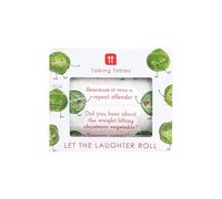 Talking Tables Novelty Toilet Roll 2 Ply 300 Sheets Festive Fun with Sprout Themed Xmas Gift Jokes and Illustrations Eco Friendly Stocking Filler Christmas or Secret Santa