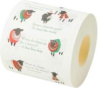 Talking Tables Novelty Christmas Toilet Roll with Sheep | Funny Loo Bathroom Accessory, Gifts for Xmas, Red, One Size