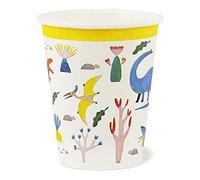 Talking Tables Pack Age 3+ of 8 (250ml/9oz) Dinosaur Cups | Home Recyclable & Biodegradable | Paper Tableware for Children's Birthday Party, Unisex partyware for Boys or Girls, Dinocups