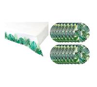 Talking Tables Palm Leaf Table Cover & Palm Leaf Paper Plates Bundle