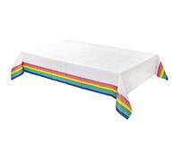 Talking Tables Paper Bright Rainbow Colour Table Cover | Disposable Recyclable Tableware | for Birthday, Celebration, Pride, Unisex, Boys, Girls, Teens, Kids Parties, RBTCOVER