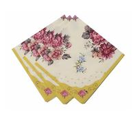 Talking Tables Paper Floral Afternoon Tea Party Napkins Truly Scrumptious Elegant Party Decorations Wedding Hen Party Birthday Celebration Cocktail Size Pack of 20