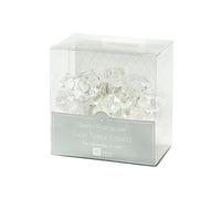 Talking Tables Party Porcelain Silver Gem LED Table Lights for Weddings, Birthdays and Christmas, Silver (2m)