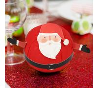 Talking Tables Pass the Parcel Christmas Kids Game with 12 Jokes & 10 Mini Surprises, Recyclable Santa-Shaped Party Favour, Xmas Stocking Filler Wonderball