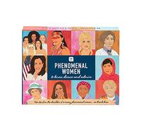 Talking Tables Phenomenal Women Conversation Game with Thought-Provoking Question Cards, After Dinner Trivia, Book Club, Feminists,Blue